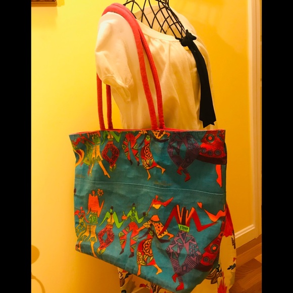 laurel burch large tote bag